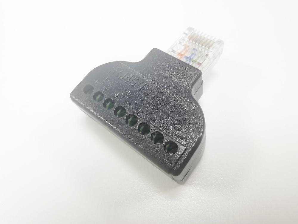 RJ45 수-8 핀 나사 터미널 커넥터 나사 어댑터 블록 케이블 네트워크 플러그 이더넷 CCTV 디지털 인터넷 플러그