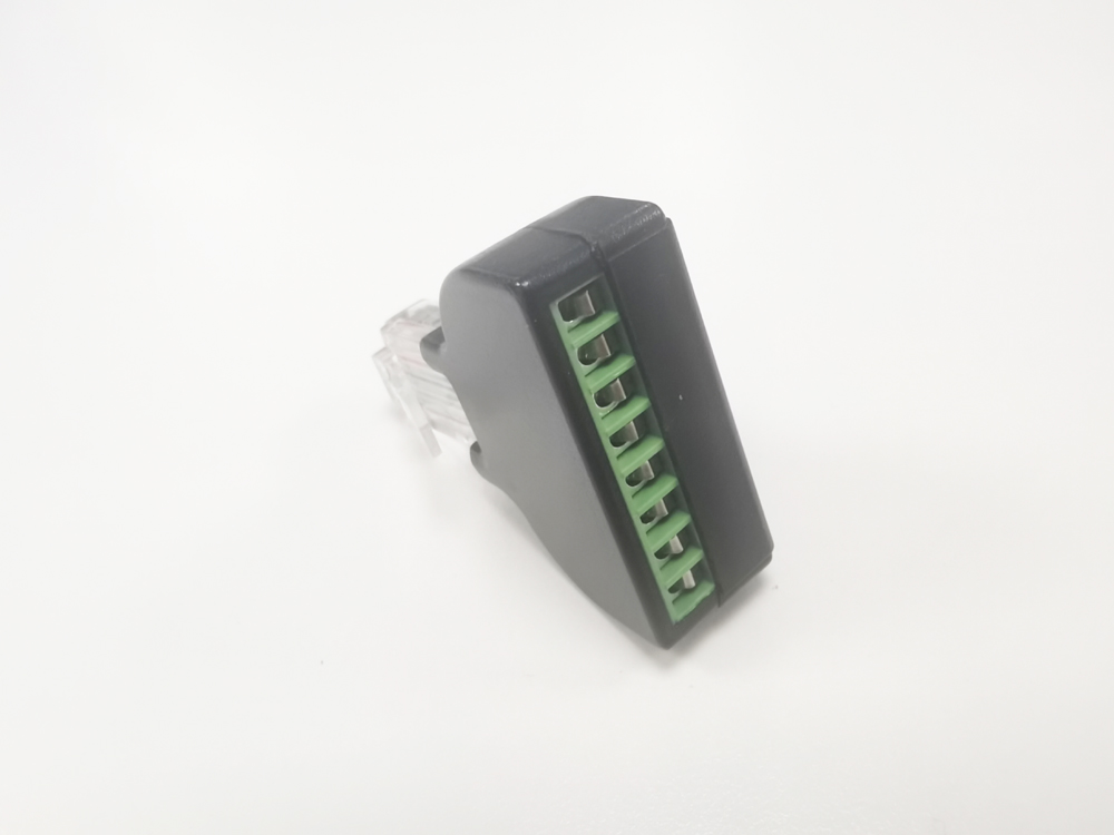 RJ45 수-8 핀 나사 터미널 커넥터 나사 어댑터 블록 케이블 네트워크 플러그 이더넷 CCTV 디지털 인터넷 플러그