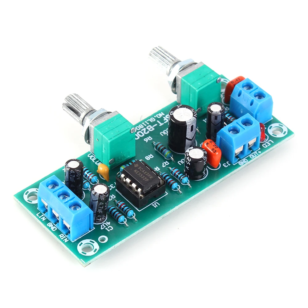 발열량 12V 초중력 우퍼 전면 패널 HIFI 로우패스 필터 패널 전치 회로 전력 증폭기 전문 5532 [ZTP50-016]