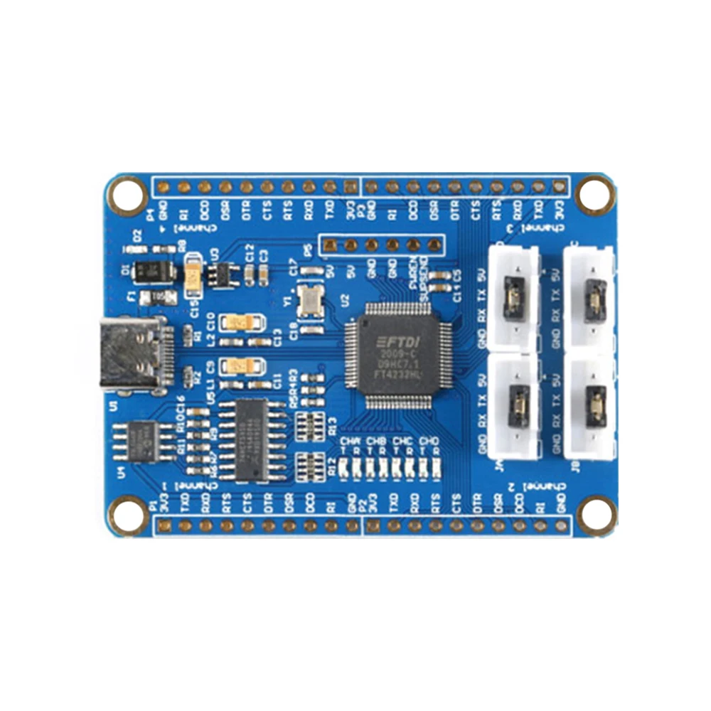 USB 4번 TTL 시리얼 포트 오리지널 FT4232HL 칩 USB 멀티플렉서 5V 3.3V [ZTB60-001]