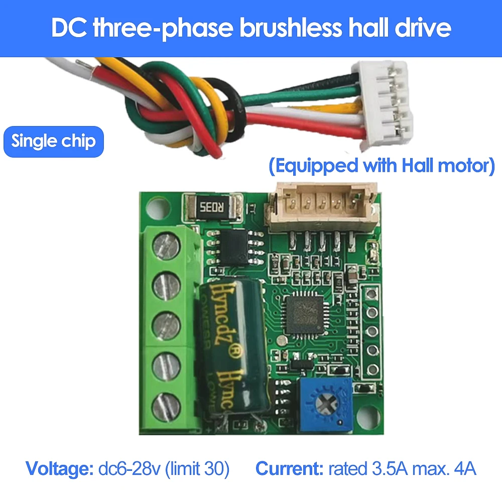 ZS-X12H DC12V 24V 3상 직류 브러시리스 홀 구동 3상 브러시리스 모터 스피드 컨트롤 모터 [ZTH83-012]