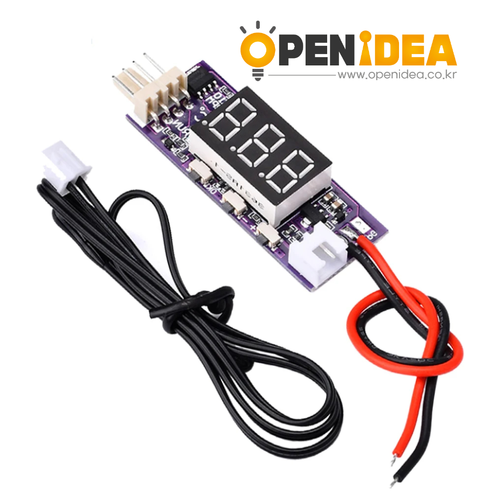 12V 4선 PWM 팬 온도 제어 속도 조절기 3A 온도+RPM 디스플레이 팬 속도 소음 감소 및 정지 기능 [ZTJ68-017]