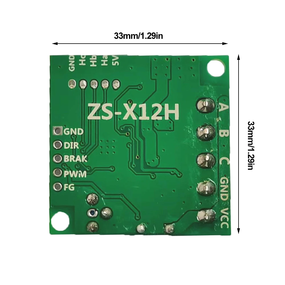 ZS-X12H DC12V 24V 3상 직류 브러시리스 홀 구동 3상 브러시리스 모터 스피드 컨트롤 모터 [ZTH83-012]
