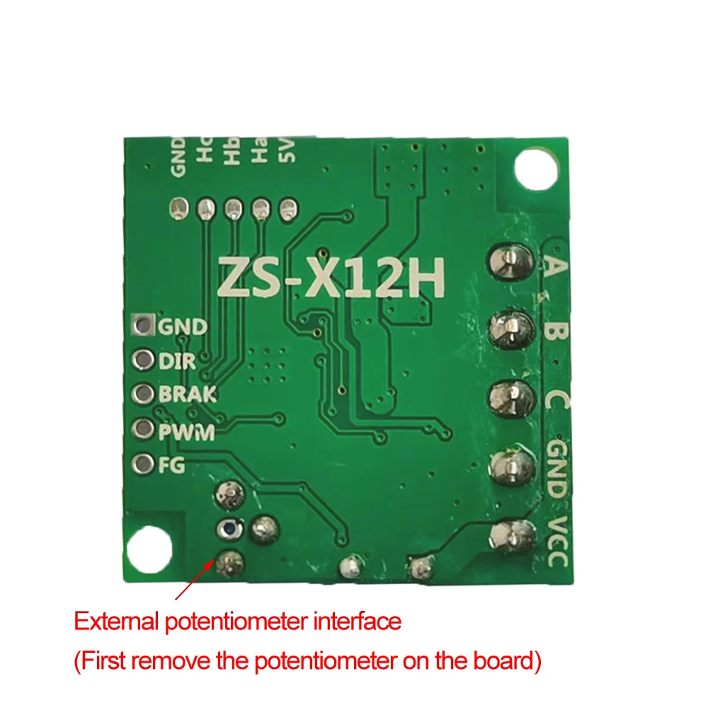 ZS-X12H DC12V 24V 3상 직류 브러시리스 홀 구동 3상 브러시리스 모터 스피드 컨트롤 모터 [ZTH83-012]