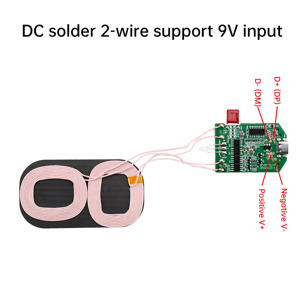15W 듀얼 코일 무선 충전 모듈 무선 충전기 PCBA 다목적 가정용 자동차 장치 무선 충전기 모듈 [ZTA179-174]
