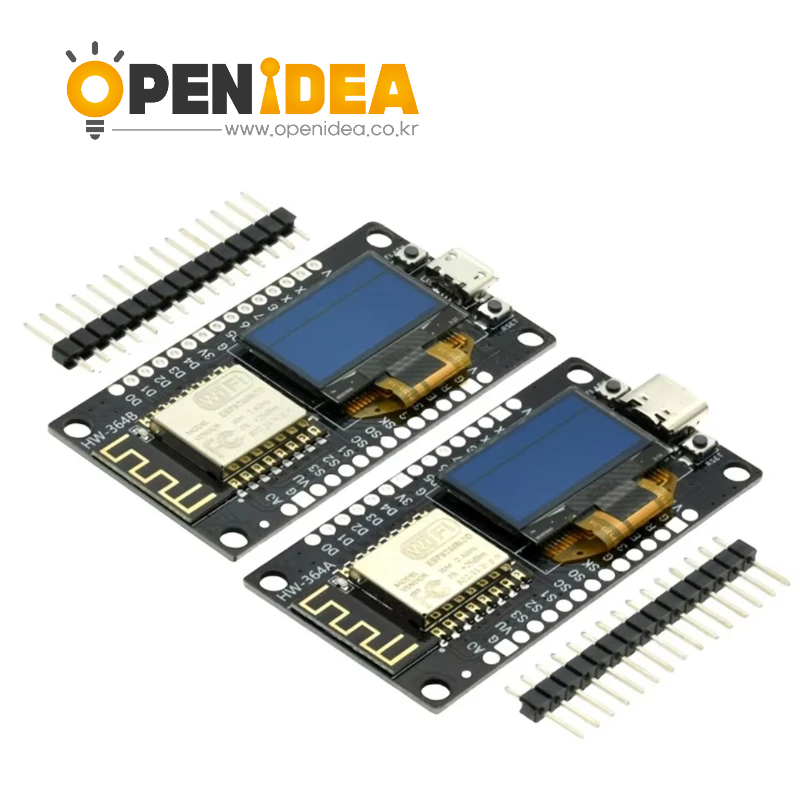 ESP8266 개발 보드 (CH340G 시리얼 칩 탑재) - 0.96인치 OLED WiFi 모듈 [ZTI45-019]
