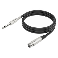 모노 트랙 6.35MM 3회전 캐논 XLR 모티브 1/4 TS 모티브 캐논 모티브 조음대 마이크 선 1.8M [ZBL034-095]