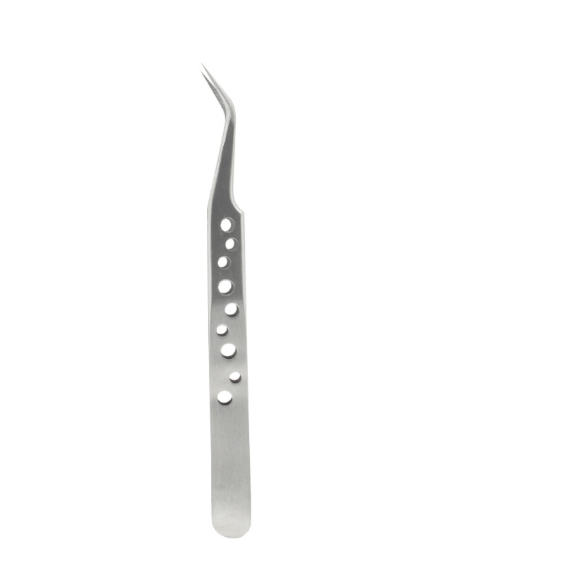 펠링 두껍고 고정밀 9 구멍 공기핀셋 스테인리스 핀셋 네일링 핀셋  [ZGA049-047]