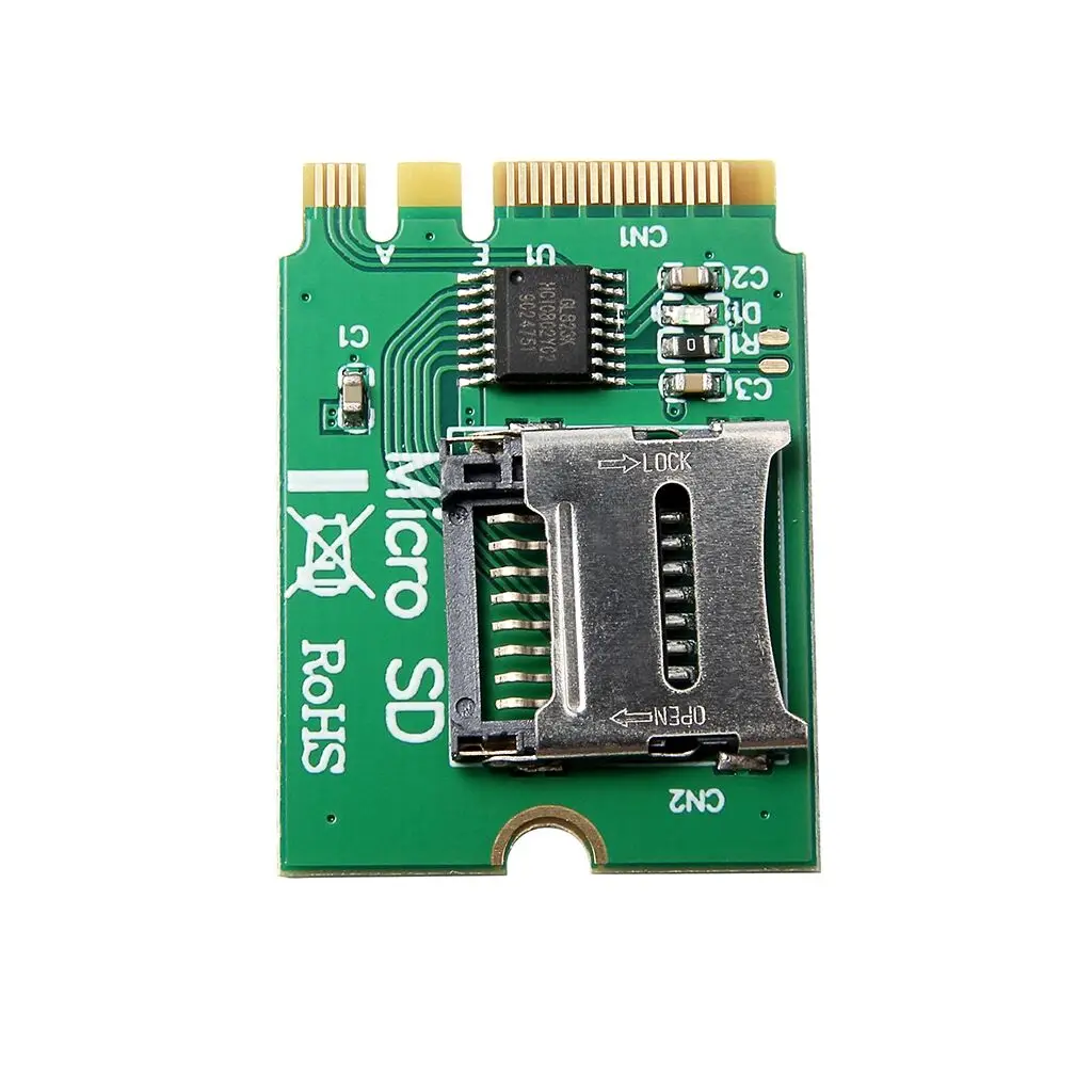 NGFF M.2 A/E WIFI 무선 랜 카드 인터페이스→Micro SD SDHC TF 카드 리더기 어댑터 카드 [ZTX101-416]