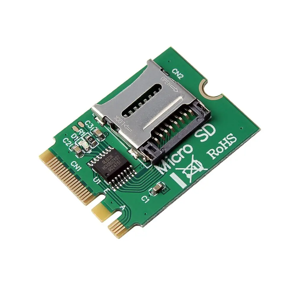 NGFF M.2 A/E WIFI 무선 랜 카드 인터페이스→Micro SD SDHC TF 카드 리더기 어댑터 카드 [ZTX101-416]
