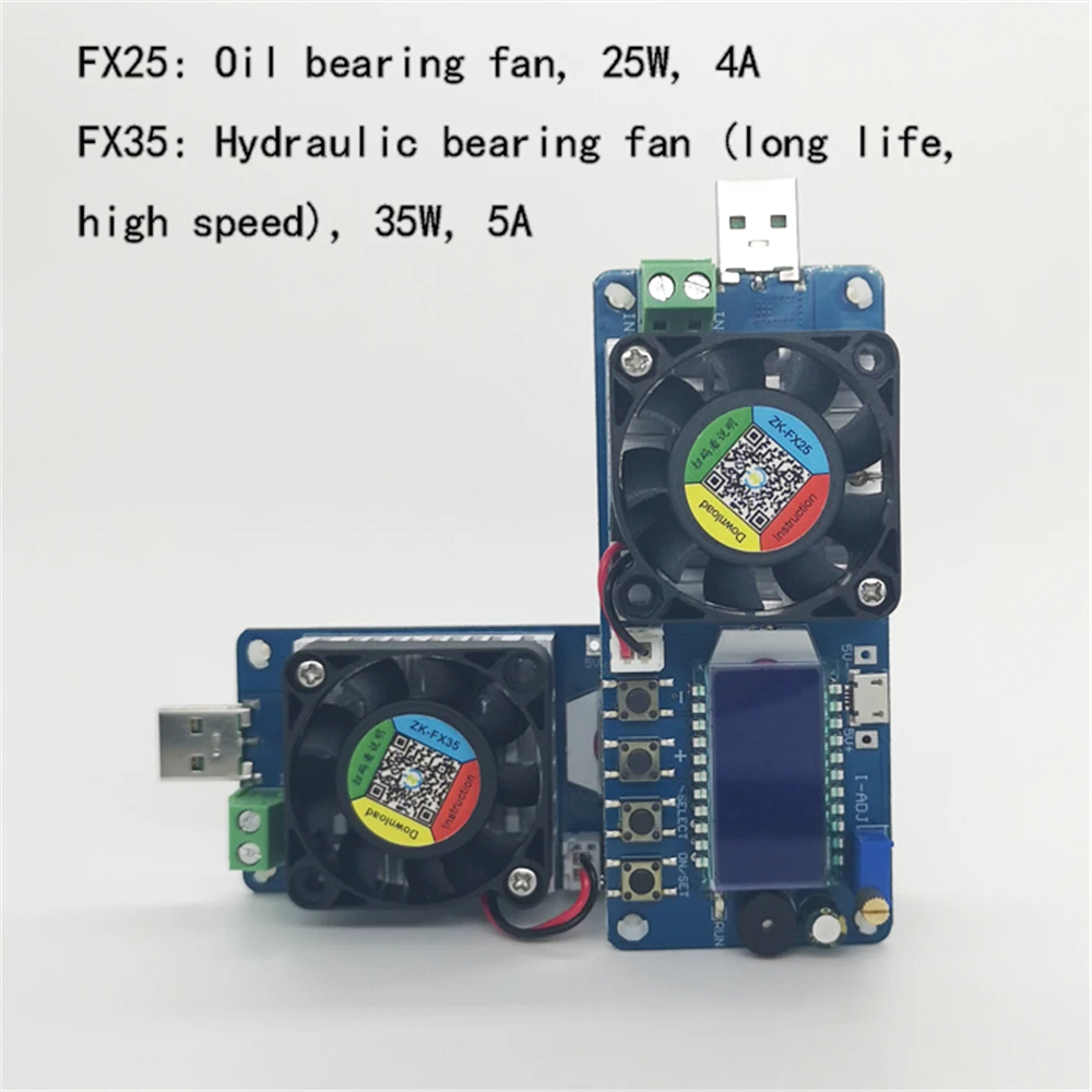 25W35W 디지털 배터리 용량 테스터 (정전류 전자 부하+USB 전원 분석기+가변 저항 기능)  FX25 [ZTA179-425]