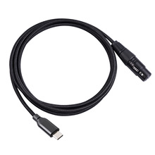 XLR 암컷(F) to USB-C 변환 케이블 (동적 마이크용 PC-노트북 녹음 케이블) 1M [ZBL034-005]