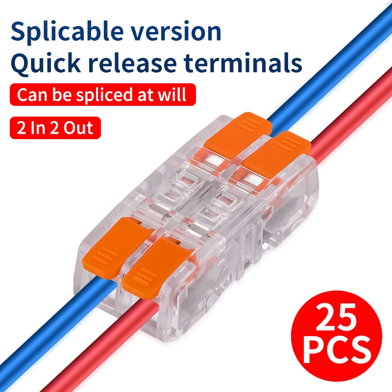 CMK651 10PCS 확장형 퀵 커넥터 단자대 - 투명 클립 결합식 전선 연결기 [JINH-62]
