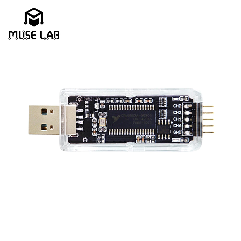 NanoDLA 로직 애널라이저 마이크로컨트롤러 ARM FPGA 디버깅 도구 24M 샘플링 8채널 오픈 소스 [MUSE-LAB-37]