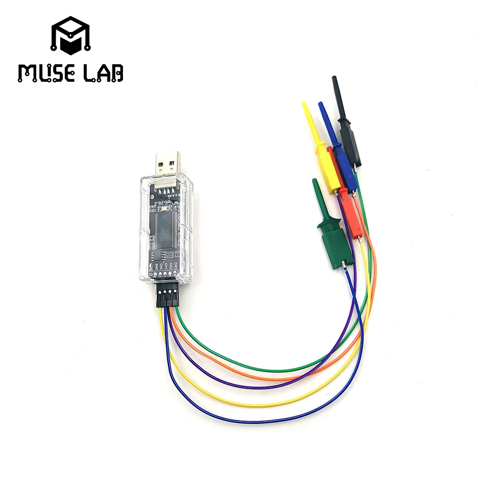 NanoDLA 로직 애널라이저 마이크로컨트롤러 ARM FPGA 디버깅 도구 24M 샘플링 8채널 오픈 소스 [MUSE-LAB-37]