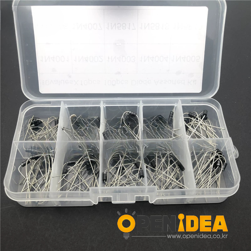 10종 규격 100개정류 다이오드 세트 1N4001-1N4007 1N5817-1N5819 [ZKA31-002]