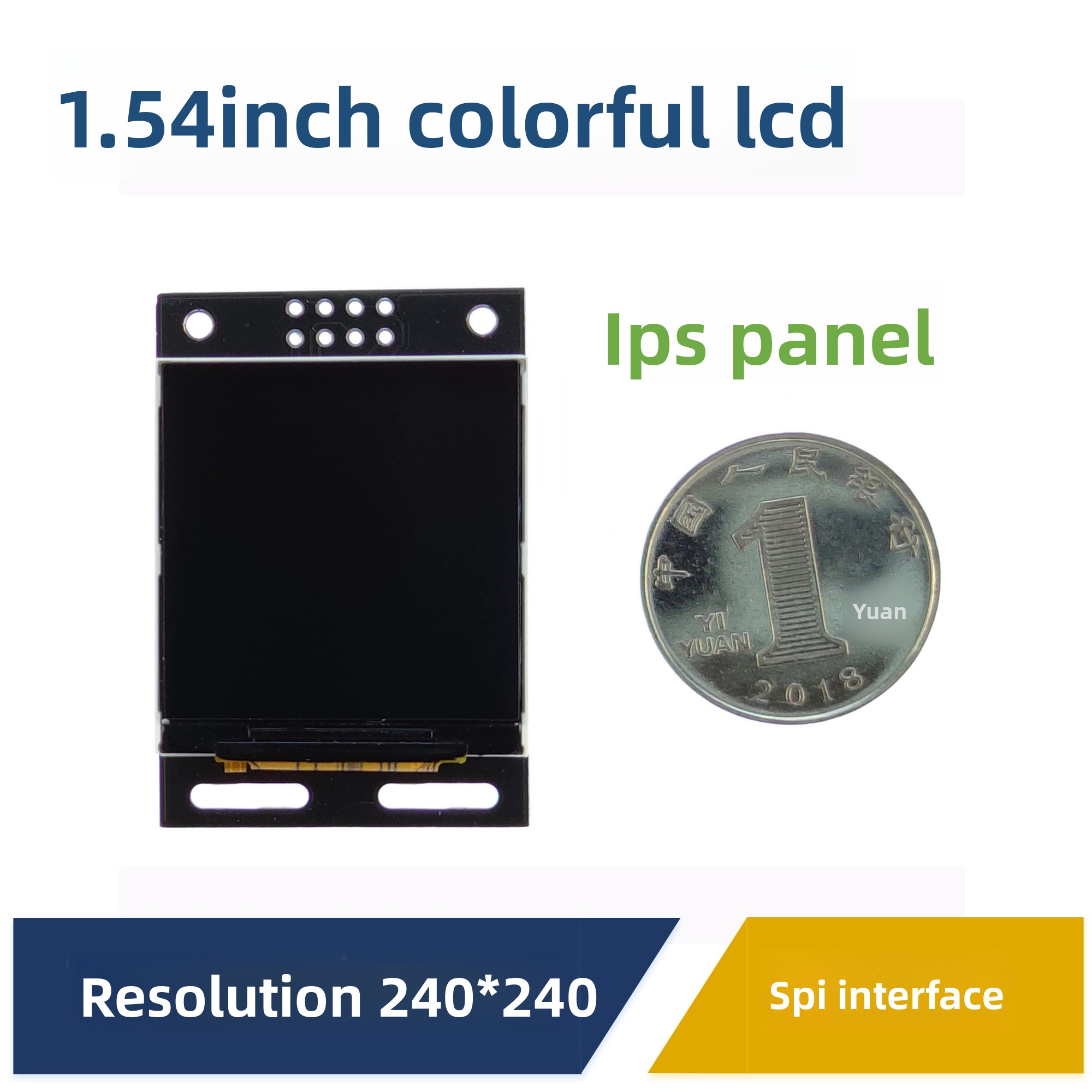 1.54인치 TFT LCD 디스플레이 모듈 (SPI 인터페이스 STM32 호환 직렬 통신 IPS 패널) [FANKE-46]