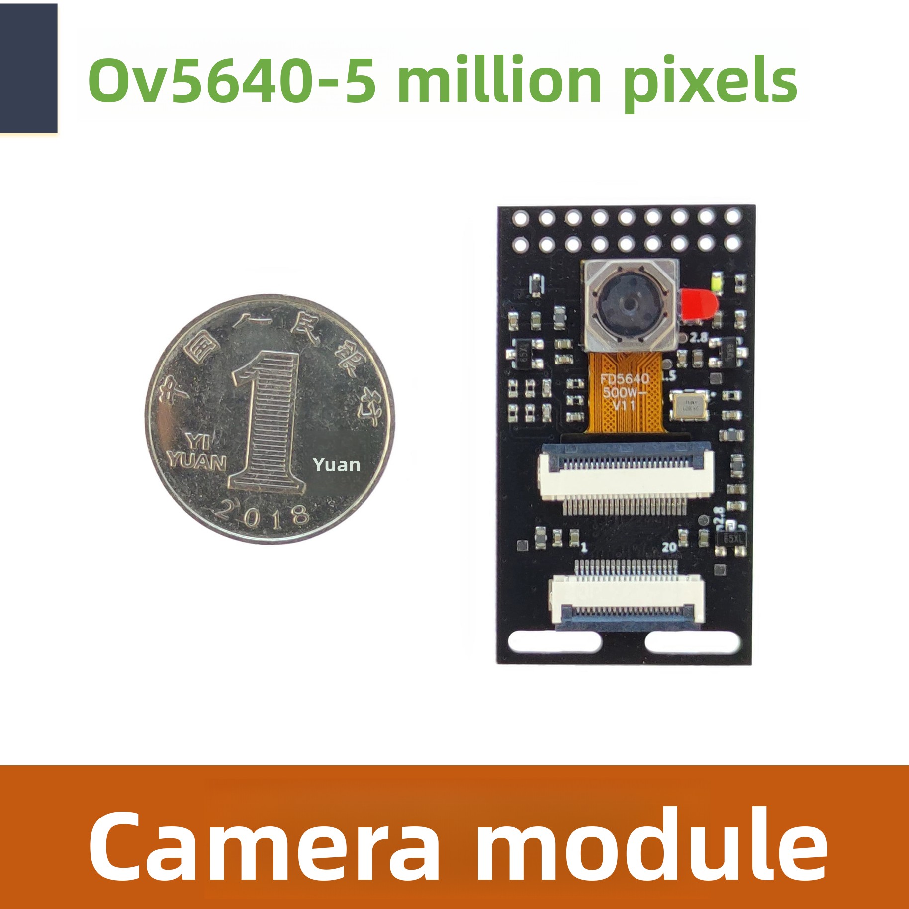 OV5640 카메라 모듈 (이미지 캡처 비전 시스템용 500만 화소 STM32 호환) [FANKE-50]