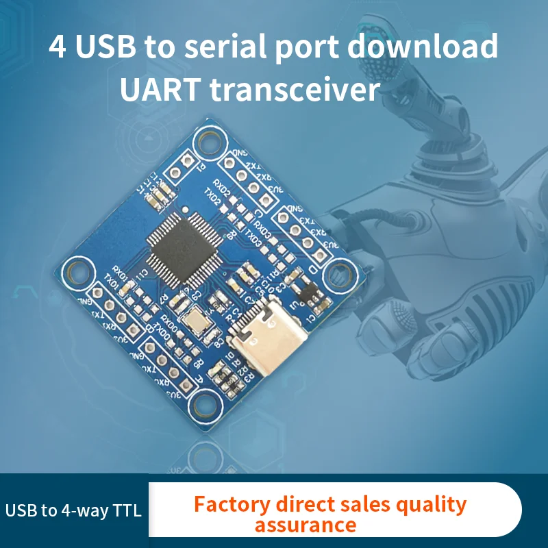 CH9344 USB 4번 TTL 4번 USB 시리얼 다운로드 UART 송수신기 [LCTECH-13]