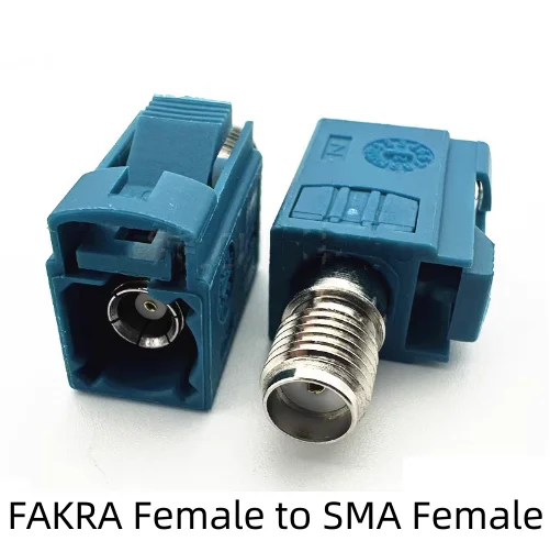 FAKRA F-SMA F 자동차 커넥터, Z 타입 범용 FAKRA 수-암-SMA 수-암, GPS 안테나 어댑터 커넥터 [ZCD095-006]