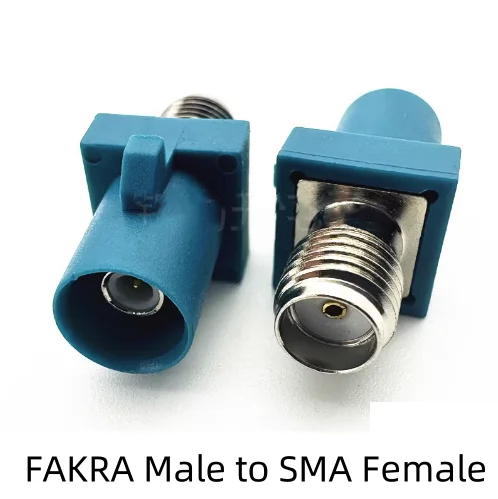 FAKRA M-SMA F 자동차 커넥터, Z 타입 범용 FAKRA 수-암-SMA 수-암, GPS 안테나 어댑터 커넥터 [ZCD095-005]