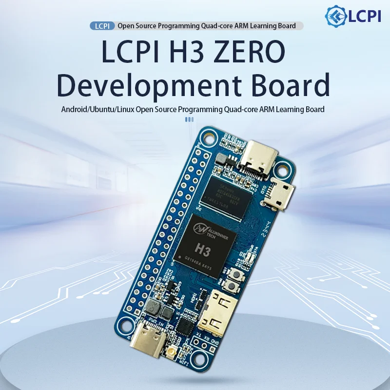 LCPI Allwinner H3 Zero 개발 보드 오픈 소스 프로그래밍 쿼드 코어 ARM 학습 보드 안드로이드 우분투 리눅스 [LCTECH-55]