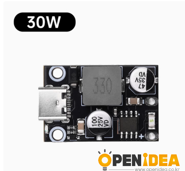 30W 풀 프로토콜 고속 충전 전원 모듈 고속 충전 모듈 PD3.0Type-C 인터페이스 애플 [ZTA180-022]