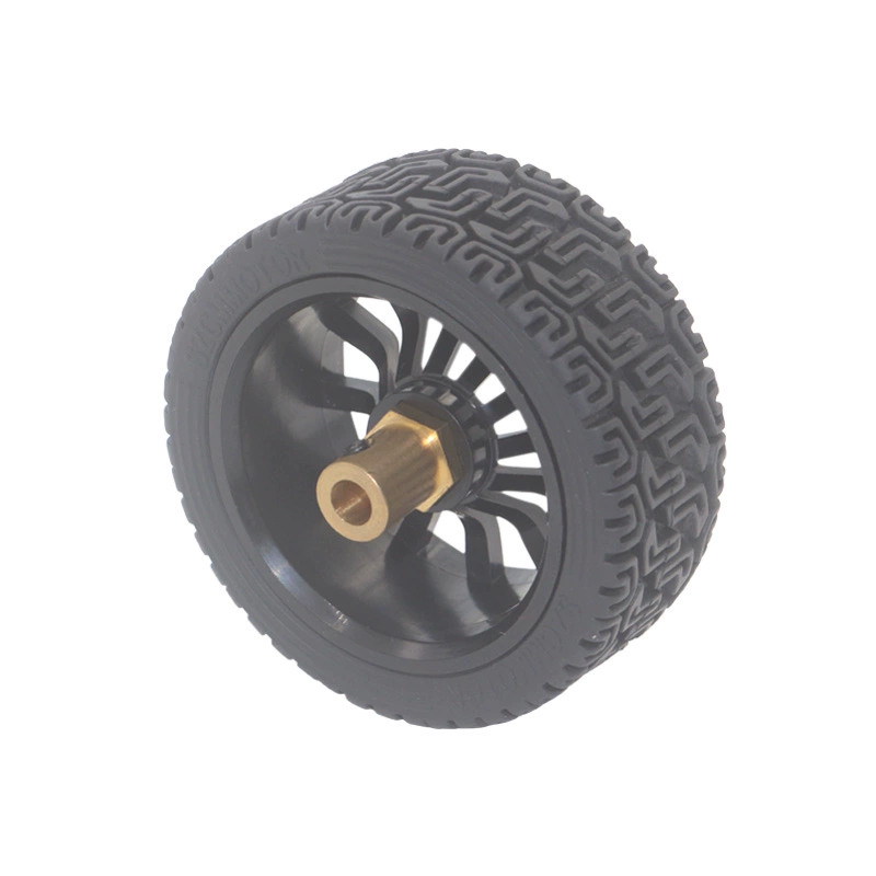 SZCMMOTOR 스마트 카 모터 휠+밸런싱 차량 타이어 (65mm) 로봇 주행 바퀴 [MC005-001]