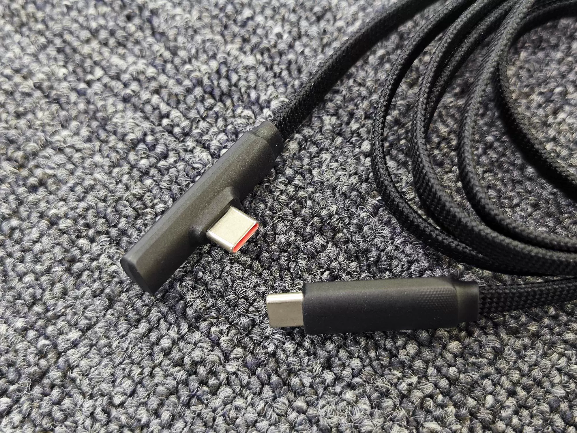 100W PD 고속충전 평면 케이블 (더블 Type-C 단자)-삼성 샤오미 화웨이 iPhone15 iPad Air iPad Pro Mac 초경량 노트북 호환 1.2M [ZBL034-105]