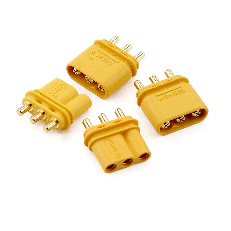 MR30PB-F-M 대전류 3상 PCB 모터 ESC 커넥터 (납땜용 베어타입 항공모델 암수 헤드) [ZCF25-010]