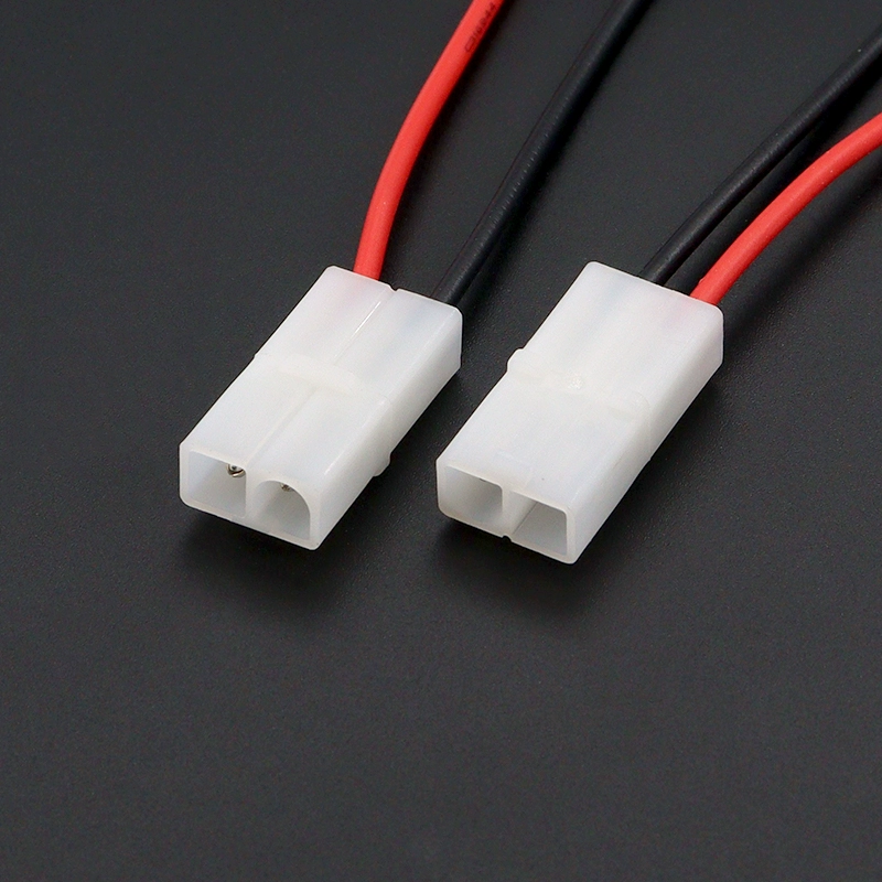 L6.2-2P 대형 타미야 헤드 암수 공중 대향 커넥터 (피치 6.2mm) 전원 케이블 20cm (단일 헤드) [ZCF25-007]