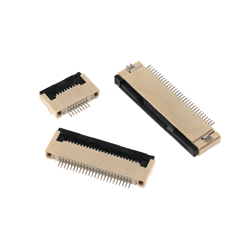 FPC 플립 잠금형 FFC 커넥터 LCD 평판 케이블 소켓 0.5mm 4P-5P-10P-20P-24P-30P-4P-60P [ZCJ005-020]