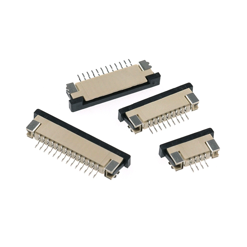 FFC-FPC 피치 1.0mm 커넥터 연선 소켓 뽑아내는 하단 접점 5-8-10-20-32-34-36-40P [ZCJ005-021]