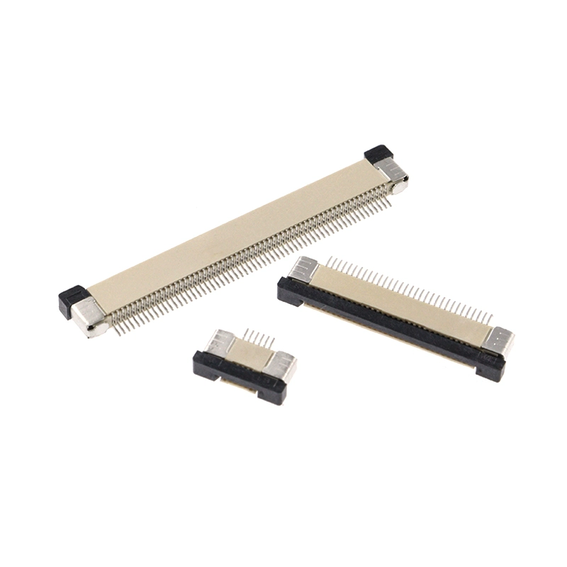 FPC-FFC 커넥터 0.5mm 피치 드로어형 상부 연결 소켓 10P-20P-24P-30P-40P-54P-60P [ZCJ005-024]