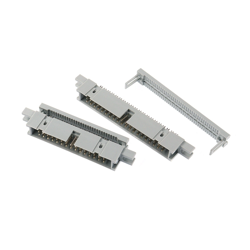 압착식 간편 코너 2.54mm 그레이 리본 케이블 소켓 귀 고정 DC3-10 14 16 40 50 64P [ZCG006-014]