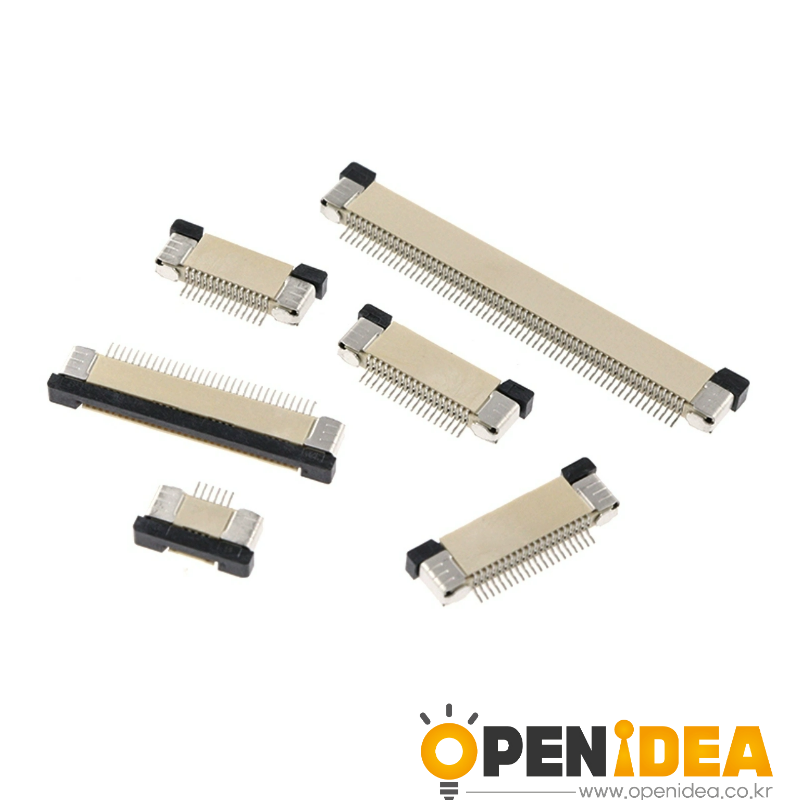 FPC-FFC 커넥터 0.5mm 피치 드로어형 상부 연결 소켓 10P-20P-24P-30P-40P-54P-60P [ZCJ005-024]