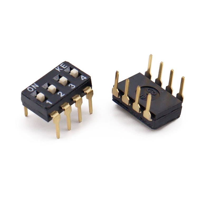 KE DIP 타입 스위치 2.54mm 피치 1-2-3-4-5-6-8-10위치 금도금 핀 [ZSB010-009]