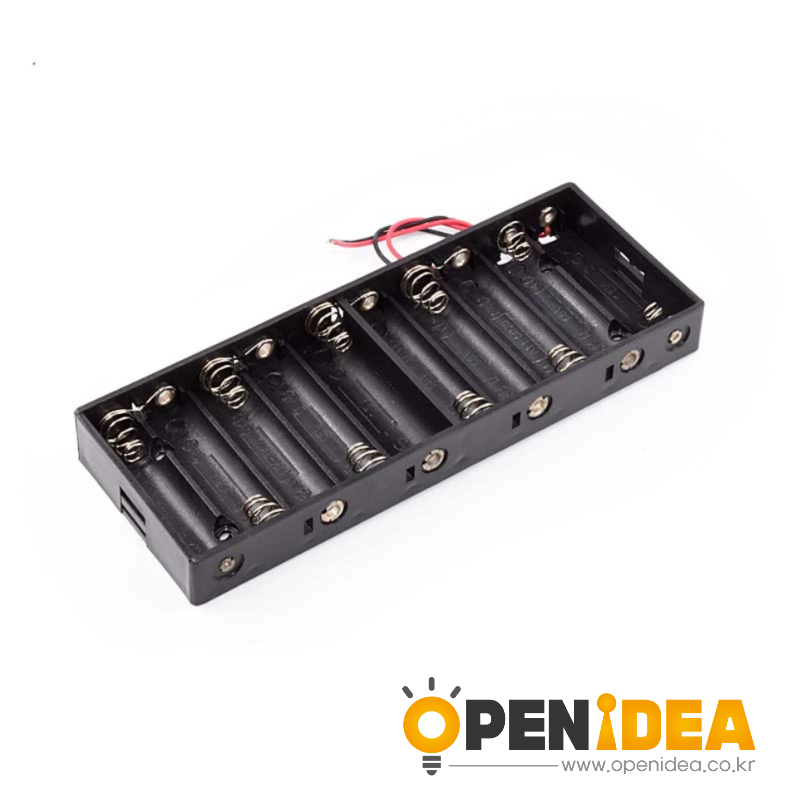 10단 AA 건전지 직렬 홀더 (15V 출력 15cm 출력선 장착) [ZAC06-004]