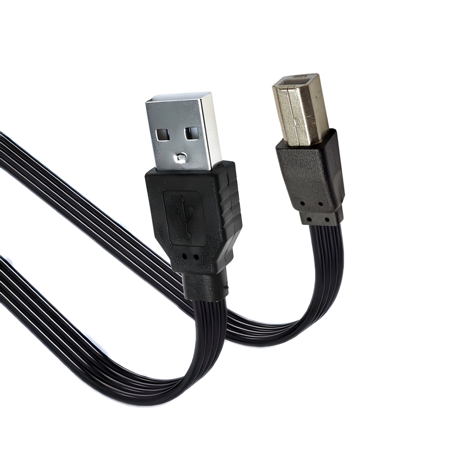 006 소프트 USB2.0 상하 좌우 굽힌 90도 직각 사각 데이터 선 BM 데스크톱 프린터 선 100CM [ZBC011-005]