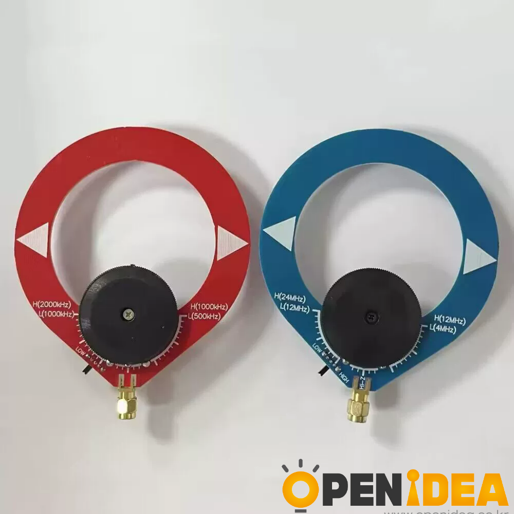 단파+중파 (Blue+Red) 신판 도넛형 중파-단파 안테나 미니 루프 안테나 소형 루프 안테나 Antenna [ZTF113-136]