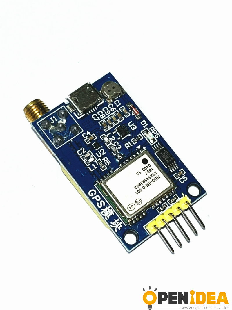 GPS 모듈 NEO-6M-7M-M8N-M10 (위성 신호 수신 51-STM32 호환 세라믹 안테나 내장) [ZTY11-004]