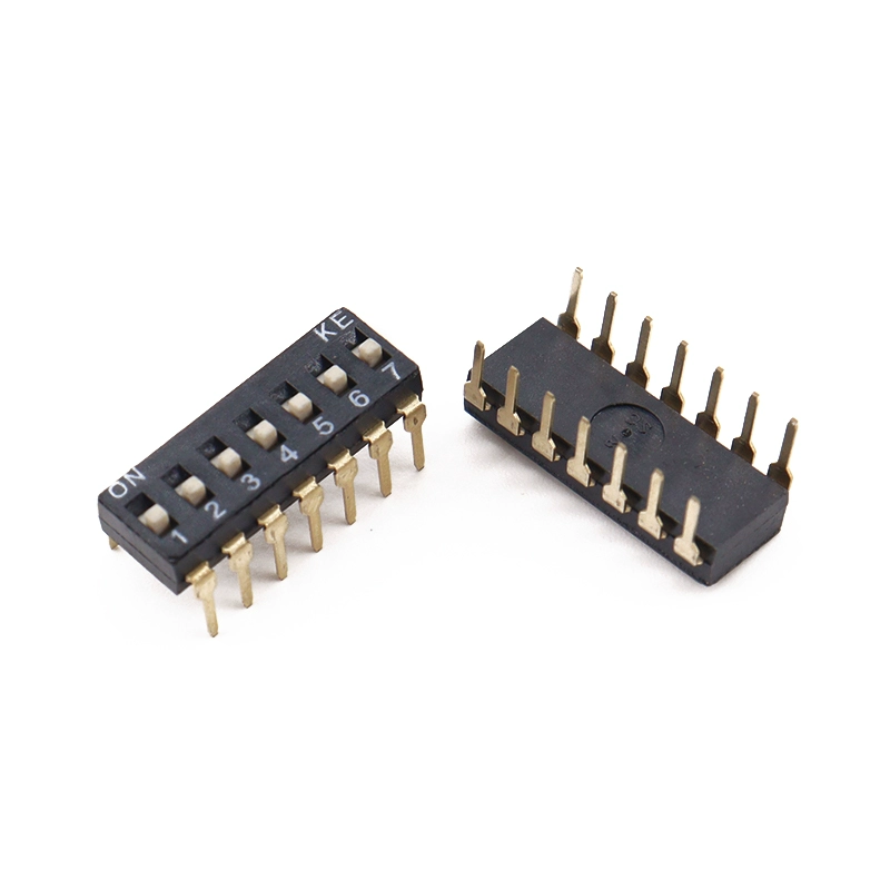 KE DIP 타입 스위치 2.54mm 피치 1-2-3-4-5-6-8-10위치 금도금 핀 [ZSB010-009]
