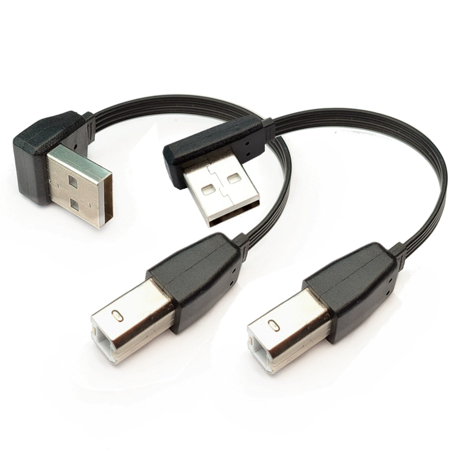 006 소프트 USB2.0 상하 좌우 굽힌 90도 직각 사각 데이터 선 BM 데스크톱 프린터 선 100CM [ZBC011-005]