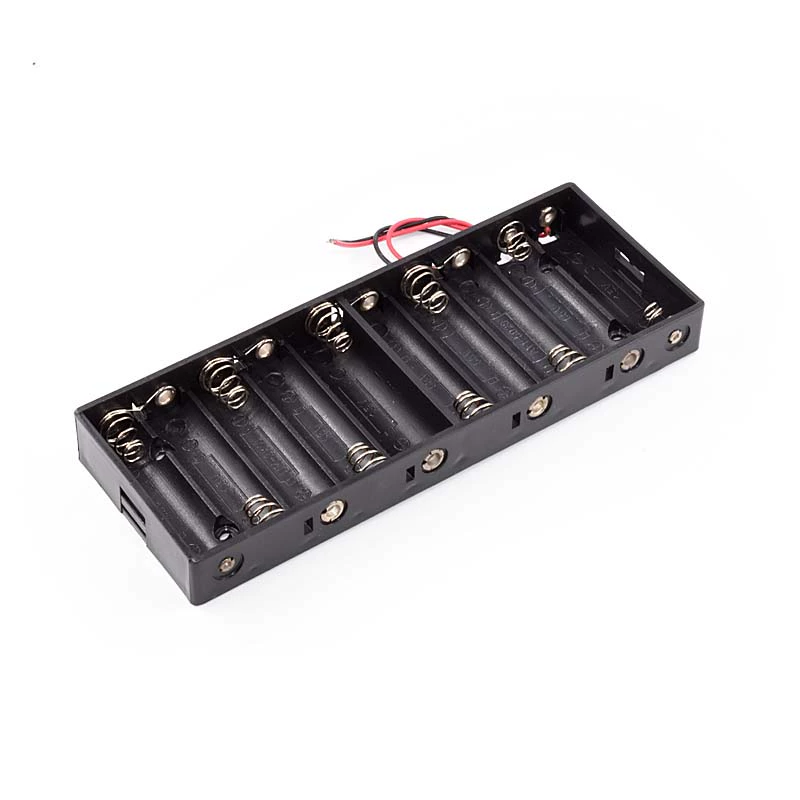 10단 AA 건전지 직렬 홀더 (15V 출력 15cm 출력선 장착) [ZAC06-004]