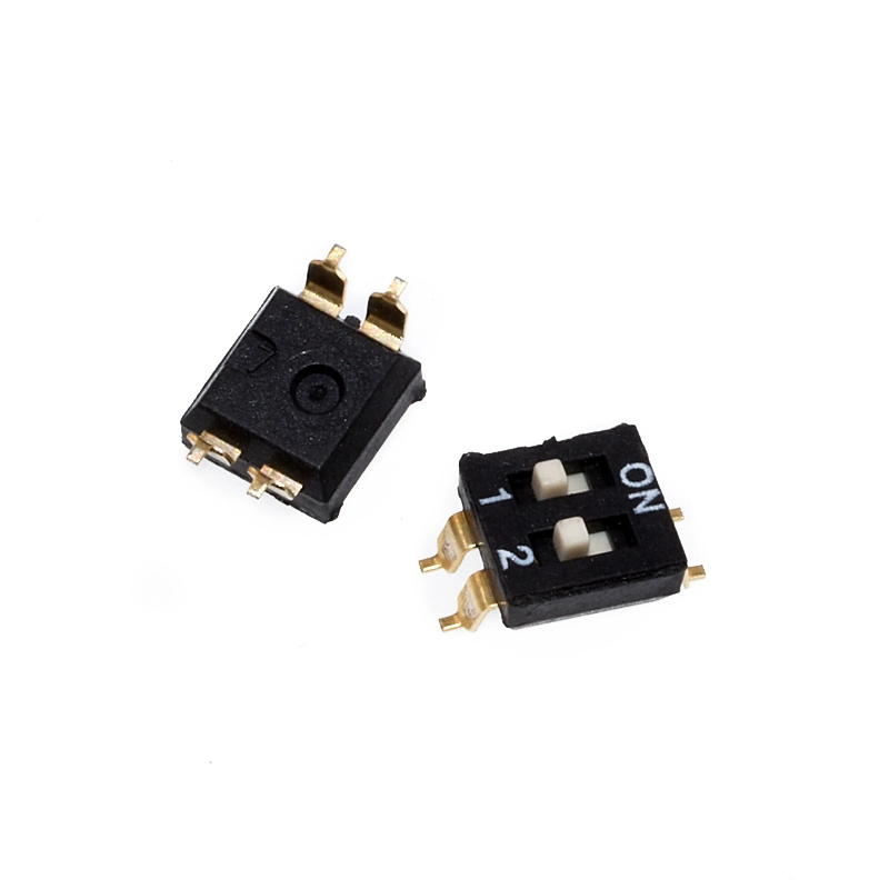 표면실장(SMD) DIP 스위치 2.54mm 피치 1-2-3-4-5-6-8위치 금도금 핀 [ZSB010-008]