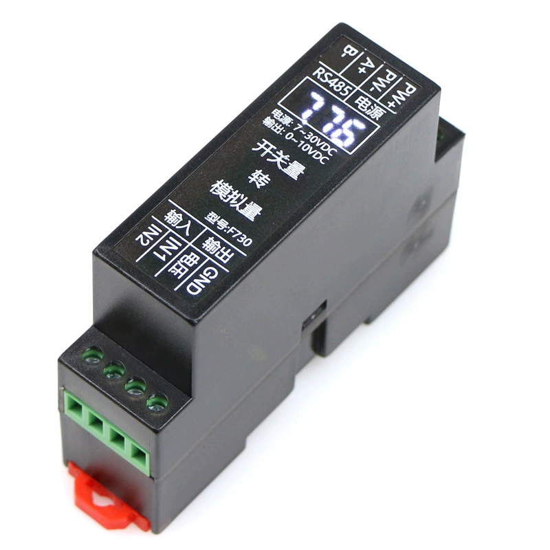 스위치 신호 → 아날로그 변환 - RS485 Modbus → 아날로그 변환 - 0~10V 출력 - 변화율 조절 가능 - F730 [FST-34]