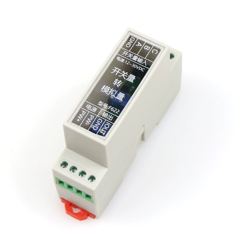 스위치-아날로그 변환 모듈 - 0-10V·4-20mA 조절 출력 - 스위치·PLC 호환 - 35mm 레일 장착 [FST-18]