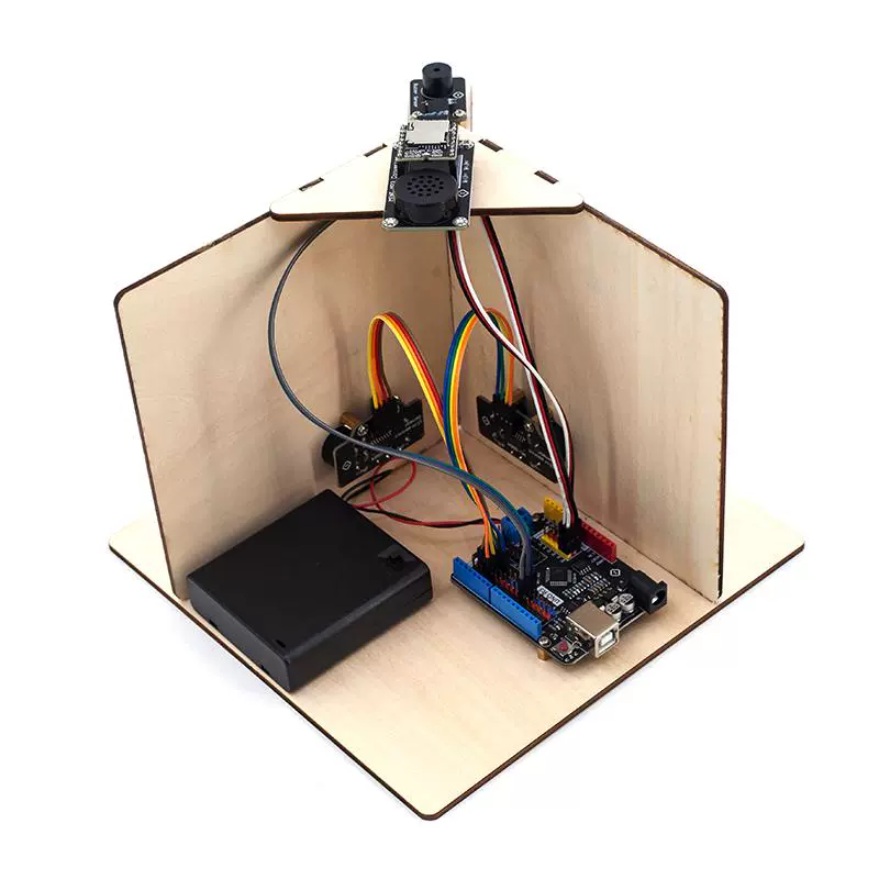 코너 스마트 충돌 방지 알림 장치 Arduino 마이크로컨트롤러 기반 제어 과학 창의력 대회-학교-교육기관 교구용 [Xyuanli-235]