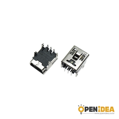 Mini USB 커넥터 타입 Female (1묶음/10개) [OPEN-CB002-006]