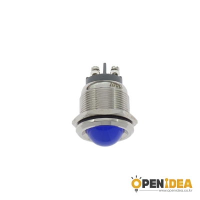 22파이 메탈 LED 홀더 HIGH 12-24V 파랑 [OPEN-SH003-059]